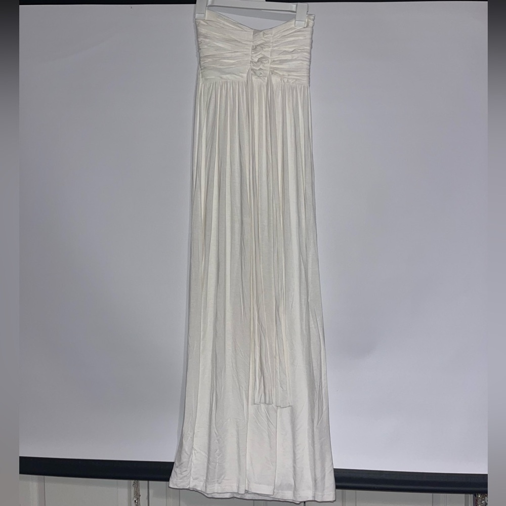 Women's Mahina Hawaii white strapless maxi dress size small